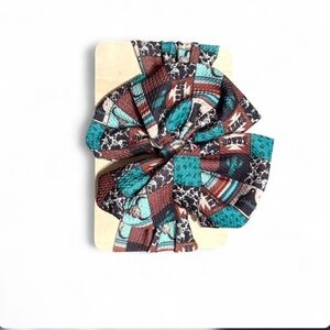 Western Boho Baby Messy Wrap Bow